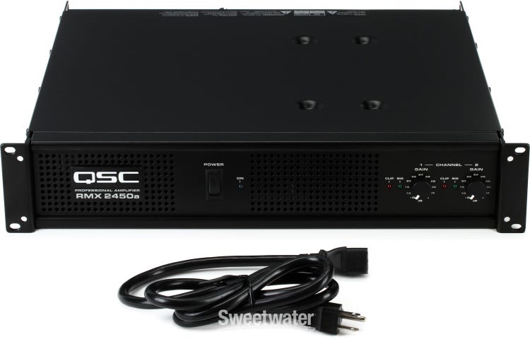 Amplificador de Potencia QSC RMX 2450a Profesional, 2 Canales, 650W, Audio Fiable y Compacto