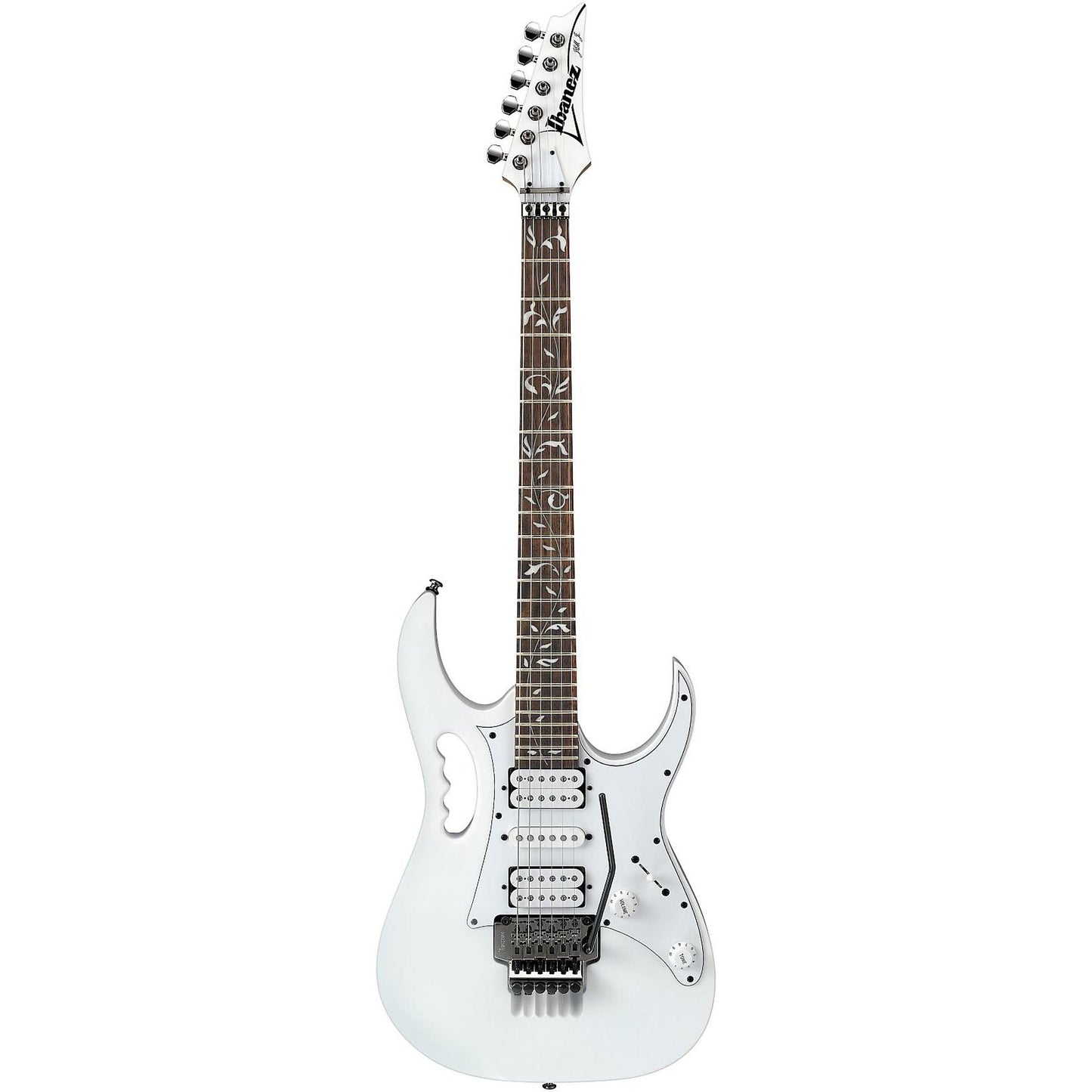 Guitarra Eléctrica Ibanez JEMJR Steve Vai Signature Blanca: Shred y Tono Agresivo