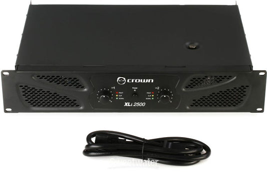Potente Amplificador Crown XLi 2500 de 750W, 2 Canales, Fiable para Sonido en Vivo