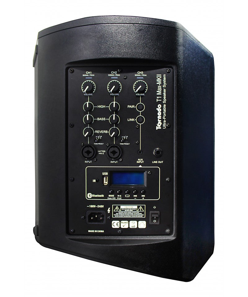 Columna Amplificada Recargable Tornado T1 MAX-MKII, 1000W, Neodymium, Bluetooth, USB