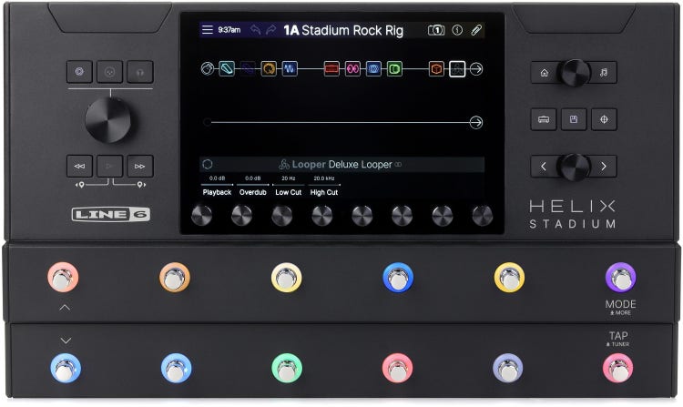Line 6 Helix Procesador de Efectos y Modelador Pantalla Táctil 8"