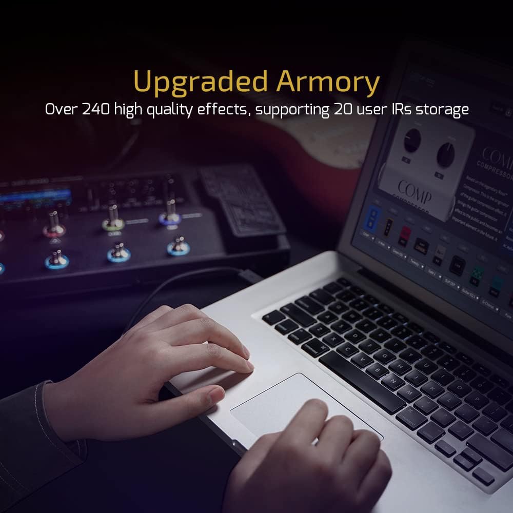 Valeton GP-200 Multiefectos Profesional Guitarra Bajo Expresión MIDI USB