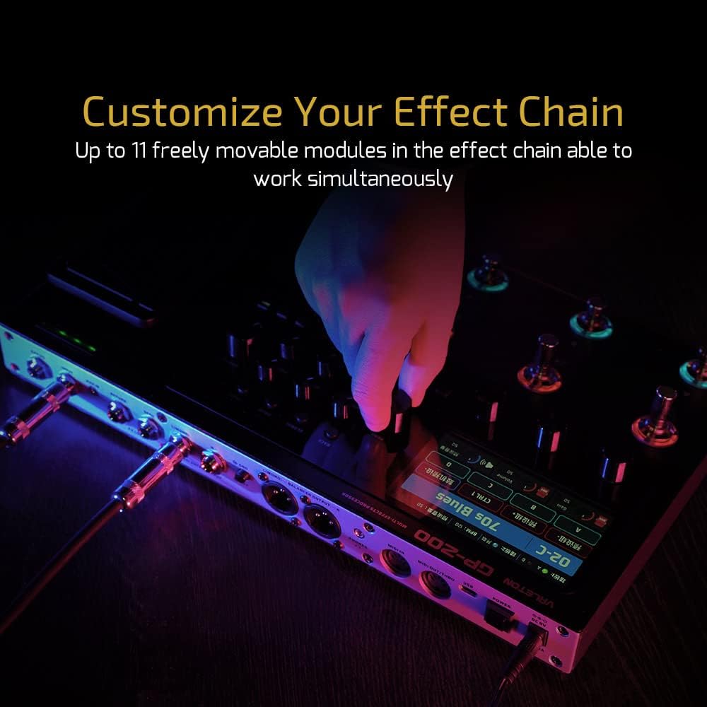 Valeton GP-200 Multiefectos Profesional Guitarra Bajo Expresión MIDI USB