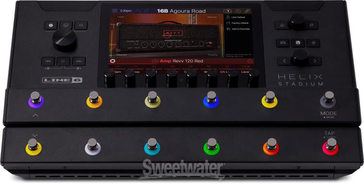 Line 6 Helix Procesador de Efectos y Modelador Pantalla Táctil 8"