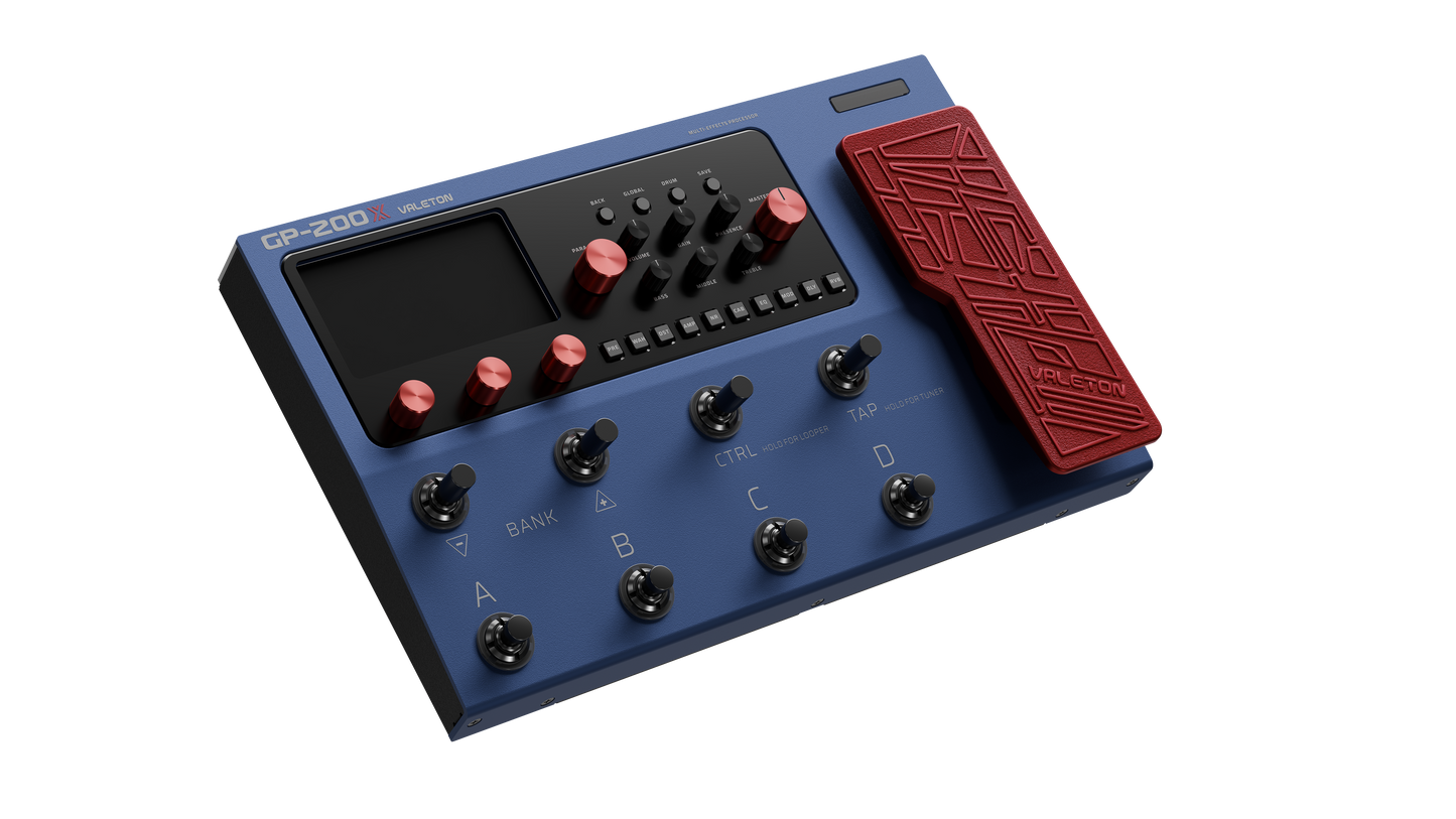 Valeton GP-200X: Pedalera Multiefectos Profesional para Guitarra con Modelado, Interfaz USB