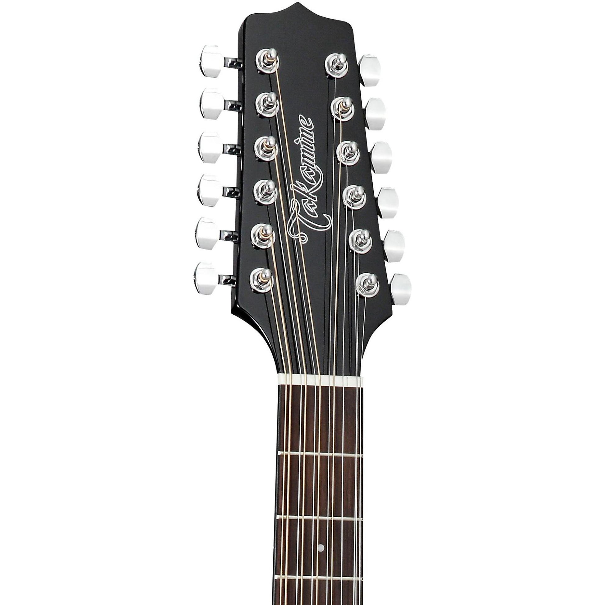 Guitarra Acústica-Eléctrica Takamine GD30CE-12 Dreadnought 12 Cuerdas Negra con Abeto Sólido