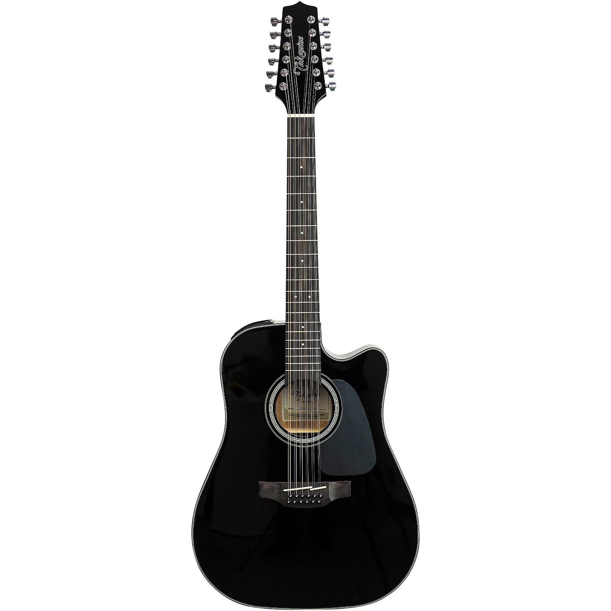 Guitarra Acústica-Eléctrica Takamine GD30CE-12 Dreadnought 12 Cuerdas Negra con Abeto Sólido