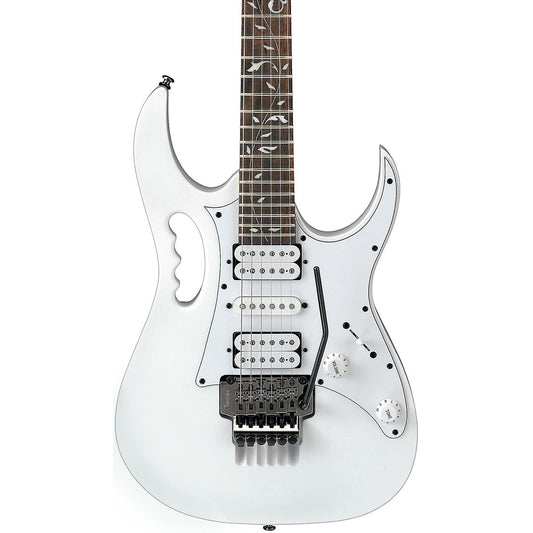 Guitarra Eléctrica Ibanez JEMJR Steve Vai Signature Blanca: Shred y Tono Agresivo