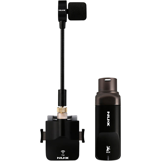 NUX B-6 2.4GHz Sistema Inalámbrico Micrófono Profesional para Saxofón Negro