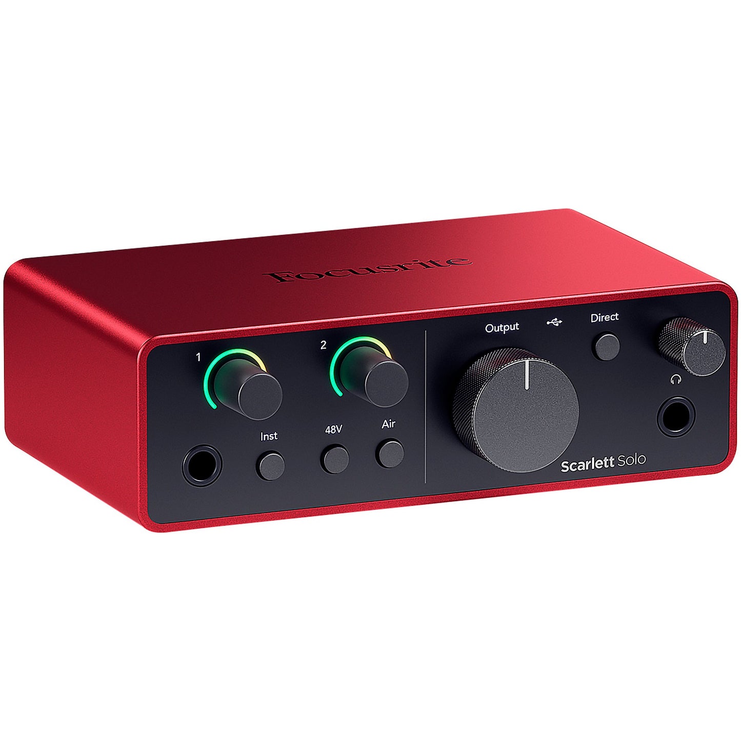 Interfaz de Audio Focusrite Scarlett Solo USB-C 4ª Gen para Grabación Estudio Portátil