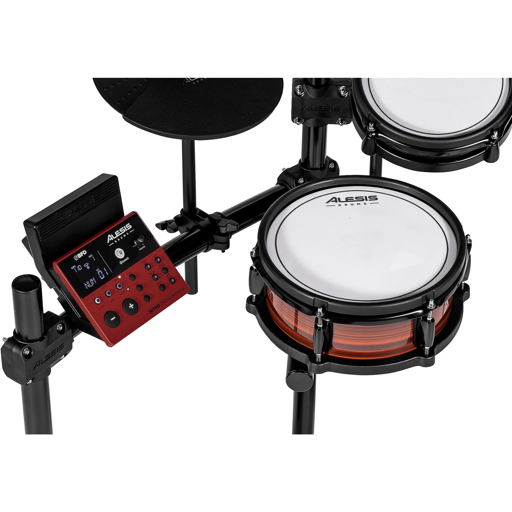 Batería Electrónica Alesis Nitro Pro XL 10 Piezas, Parches Malla, Bluetooth