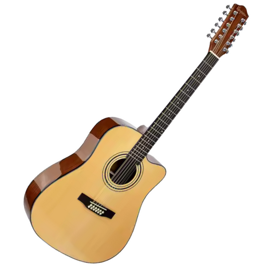 Guitarra Electroacústica Acústica de 12 Cuerdas Kaysen – Con Cutaway